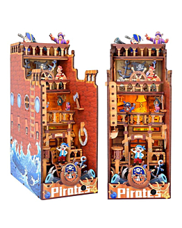 Habarri Miniaturowy domek Book Nook - Wyspa Piratów