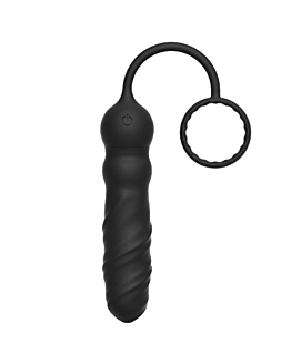 Marc Dorcel Deep Seeker Plug Anal korek analny i pierścień na penisa Black