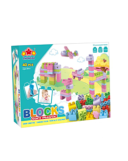 Habarri SOFT blocks - miękkie klocki konstrukcyjne 40 elementów