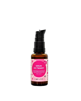 Lullalove Rozjaśniająco-nawilżające serum malinowe do twarzy