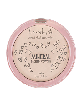 Lovely Mineral Pressed Powder transparentny silnie matujący fikser mineralny do twarzy, 10g