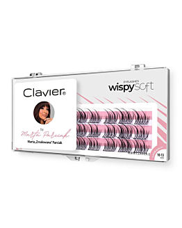 Clavier Wispy Soft by Marta „Zmalowana” Parciak kępki rzęs – naturalny efekt wispy i lekka objętość 10-13mm