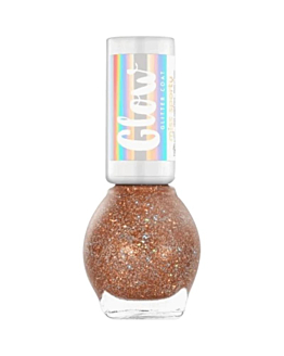 Miss Sporty Glow Glitter Coat lakier do paznokci 040 Golden Warmth, 7ml