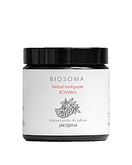 Biosoma Ziołowa 100% naturalna pasta do zęb&oacute;w, Jarzębina