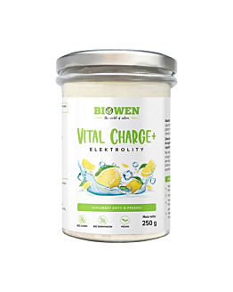 Biowen Elektrolity Vital Charge+ proszek 250 g smak cytrynowy