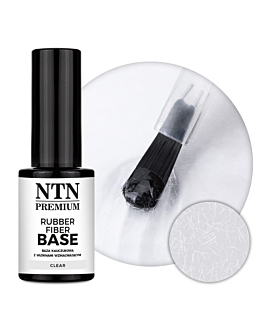 NTN Premium Limited Edition Baza Kauczukowa Rubber Fiber Base Z Włóknami Do Paznokci Clear 7g