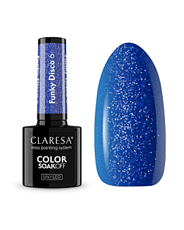 Claresa Soak Off UV/LED Funky Disco lakier hybrydowy 6, 5g