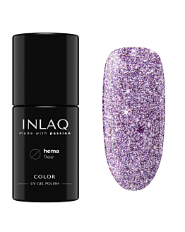 INLAQ Lakier Hybrydowy Brokatowy HEMA Free, Gemini