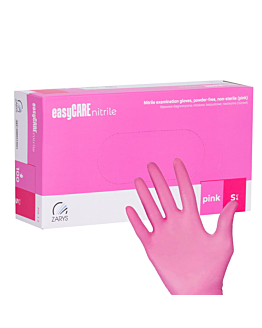 Zarys Easycare Nitrile Pink Rękawiczki Jednorazowe Nitrylowe Diagnostyczne i Ochronne Różowe Rozmiar S 100 szt.