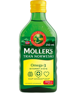 Mollers Tran Norweski Smak cytrynowy Płyn