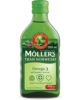 Mollers Tran Norweski Smak jabłkowy Płyn