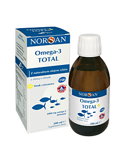 Norsan Omega-3 Total Cytrynowy, płyn, 200 ml