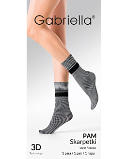 Gabriella Pam Nero/bianco -  Skarpetki rozm. Uni