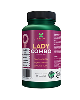 Lanco Nutritions Lady Combo , na włosy, cerę i młodość, 60 kaps.