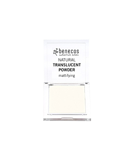 Benecos Natural Translucent Mattifying Powder naturalny transparentny puder matujący Mission Invisible, 6.5g