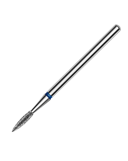 Staleks Expert Frez Diamentowy Płomień Ostry Do Skórek 1,8/8 mm Niebieski
