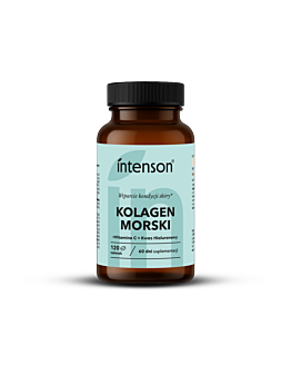 Intenson Kolagen morski + Witamina C + hialuron 120 tabletek