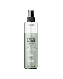 Lakme Teknia Organic Balance Hydra-Oil dwufazowa odżywka bez spłukiwania do wszystkich rodzajów włosów, 200ml