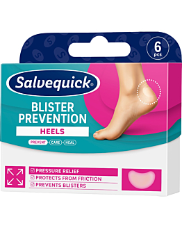 Salvequick Blister Prevention Plastry zapobiegające pęcherzom na piętach, 6 szt., 6 szt.
