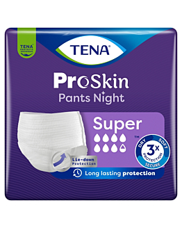 Tena Pants ProSkin Super Notte, Pannoloni Notturni, Taglia L 30 pz