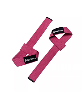 THORN FIT Paski do podnoszenia ciężarów Lifting straps cotton pink 50 cm