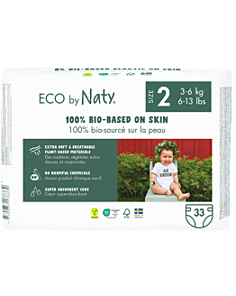 ECO by Naty 2 Pieluchy jednorazowe 