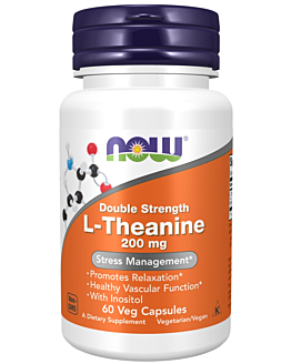 Now Foods L-Theanine 200 mg, 60 szt.
