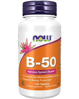 Now Foods B-50, kompleks Wit. B, tabletki 100 szt.