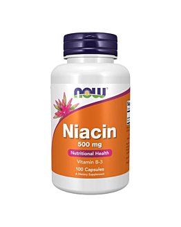 Now Foods Niacin 500 mg Kapsułki, 100 szt.