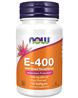 Now foods E-400 natural- mieszane tokoferole, kapsułki 50 szt.
