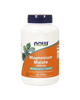 Now Foods Magnesium Malate Kapsułki, 180 sztuk