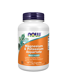 Now Foods Magnesium/Potassium + Aspartate Kapsułki, 120 sztuk