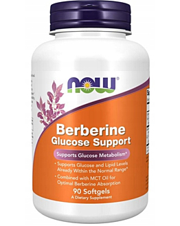 Now Foods  Berberine Glucose Support, Kapsułki 90 szt.