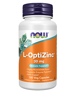 Now Foods L-OptiZinc 30 mg, kapsułki 100 szt.