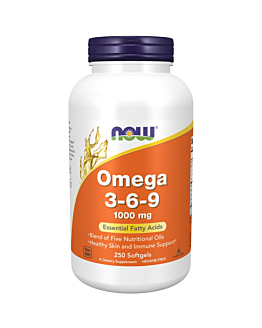 Now Foods Omega 3-6-9 (1000 mg) Kapsułki, 250 sztuk