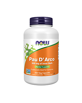 Now Foods Pau D'arco (La Pacho) 500 mg Kapsułki, 250 sztuk