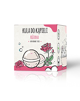Słomiana Pracownia Kula do kąpieli różana