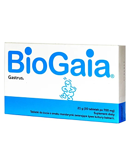 BioGaia Gastrus o Smaku Mandarynkowym 30 Tabletek Do Żucia