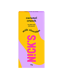 NICKs Milk Chocolate Caramel Crunch Mleczna Czekolada z Karmelem i Migdałami