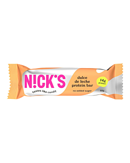 NICKs Dulce de Leche Protein Bar Baton Proteinowy Karmel i Ciasteczka