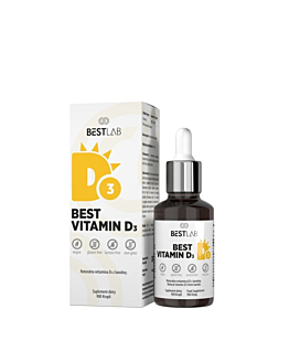 Best Lab Best Vitamin D3 Suplement diety wspierający zdrowie kości i układu odpornościowego