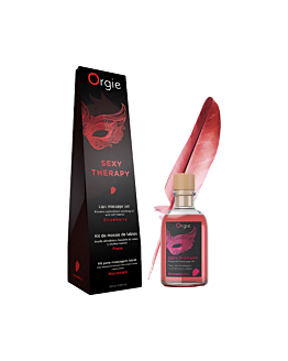 Olejek Do Masażu Lips Massage Kit Strawberry 100 Ml Orgie