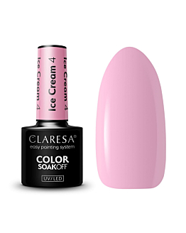 Claresa Soak Off UV/LED Ice Cream lakier hybrydowy 4, 5g
