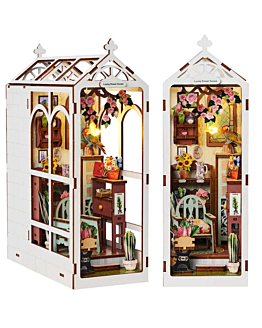 Habarri Miniaturowy domek Book Nook - Kwiatowe wytchnienie