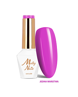 MollyNails Sorbet Lilac Whisper Lakier Hybrydowy UV LED Nr 294 8 g