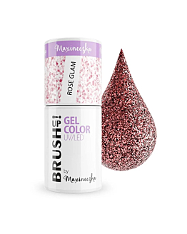 BrushUp! Gel Color UV/LED lakier hybrydowy do paznokci Rose Glam, 5g