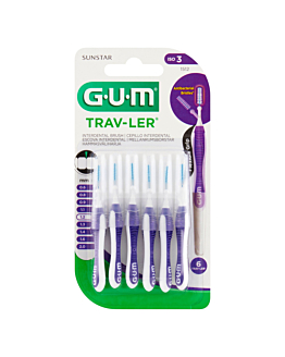 Gum Trav-ler Szczoteczki międzyzębowe 1,2 mm fioletowe 6 szt.