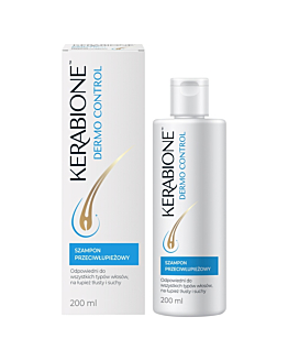 Kerabione Dermo Control Szampon Przeciwłupieżowy do wszystkich typów włosów, 200 ml