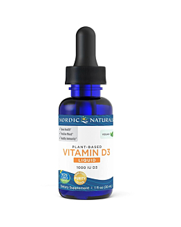 Nordic Naturals Vitamin D3 Vegan 1000 IU, Suplement diety z witaminą D3, Krople