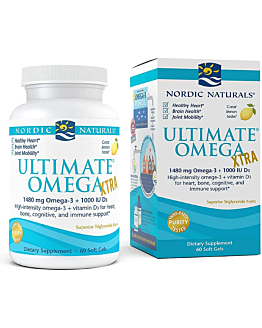 Nordic Naturals Ultimate Omega Xtra 1480 mg, Smak cytrynowy, Kapsułki